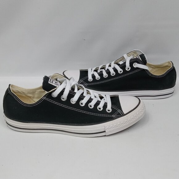 Converse Other - Converse All Star Black Canvas Low-Cut Sneakers Size Mens 8.5 or Womens 10.5